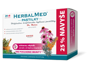 Herbalmed pastilky – echin., rakyt., + vit. C 24+6