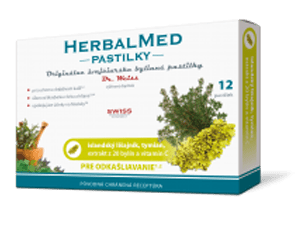 HerbalMed pastilky – isl.lišajník,tymian,+ vit.C 12