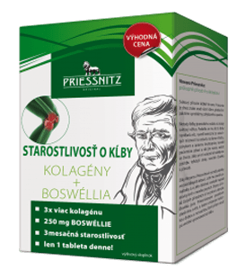 Priessnitz Starostlivosť o kĺby, Kolagény+Boswéllia 90+30 tbl. ZADARMO